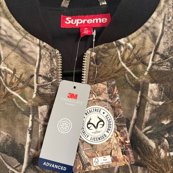 Supreme Zip-off sleeve quilted bomber jacket Realtree AP camo - Picture 3 of 3
